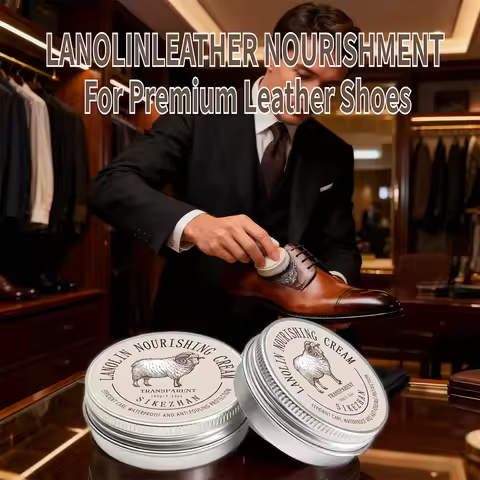 Lanolin Leather Shoe Nourishing Cream,Shoe Conditioner Balsam for Waterproof &Shining,Leather Care W