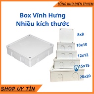 Square electrical box, Vinh Hung wiring box 10x10, 12x12, 15x15, 20x20 - Grade 1 product