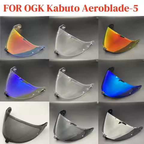 Aeroblade-5 Motorcycle Helmet Visor For OGK Kabuto Aeroblade 5 6 Replace Lens Anti-UV Anti-Scratch D