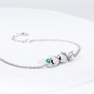 Sanrio學院Mix系列-LittleTwinStars雙子星晶鑽純銀手鍊