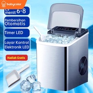 Babycolor Ice Maker Machine Mesin Es Batu Mini Freezer Es Batu Kulkas