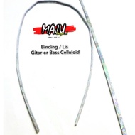 binding biding lis strip untuk gitar bass akustik elektrik celluloid kerang