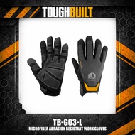 ToughBuilt TB-G03-L/TB-G03-XL Microfiber Abrasion Resistant Work Gloves Protective Tools Accessories