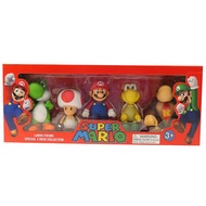 RR7D Hand-Made Figurine Peripheral Decoration Doll 13cm Doll Super Mario Anime Game Mario Boxed Five