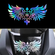 For YAMAHA NMAX V2 V1 XMAX 300 Aerox 155 TMAX 560 530 Y15ZR RXZ XSR(155) MT15 R15m R15 Laser Rainbow Yamaha Wings Logo Sticker Motorcycle Body Helmet Windshield Accessories Decal