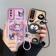 Casing VIVO  Y20/Y20S/Y20i/Y12S/Y12A Cute Melody/Kuromi/Big Eyes Coal Ball/Labubu Cartoon 3D Anime A