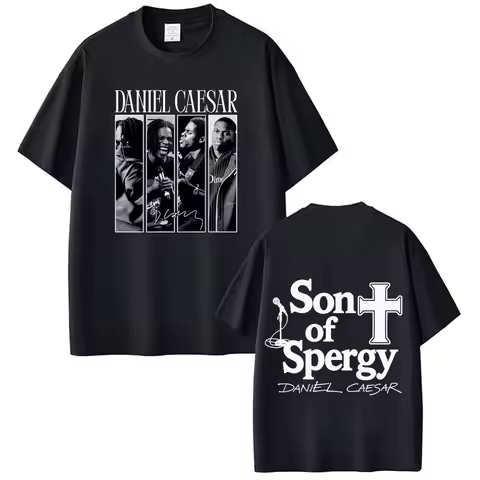 Daniel Caesar Son of Spergy Tour 2026 Graphic T Shirts Men Women Fashion T-shirt Short-sleeved Cotto