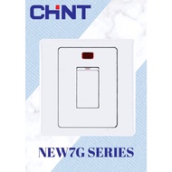 CHINT 32A 250V 1 Gang 1 Way DP Switch with Neo Light Big Rocker