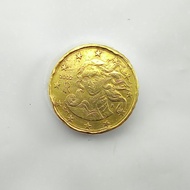 508 - Koin kuno Italia 10 Euro Cent "Birth of Venus" 2002

