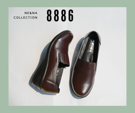 รองเท้าเเฟชั่นผู้หญิงเเบบคัชชูทำงาน Slip on ส้นเตี้ย No. 8886 NE&amp;NA Collection Shoes