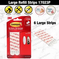 3M Command Large Refill Strips 17023P (Holds Up To 2.2kg) Wall Adhesive