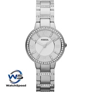 Fossil ES3282 Virginia Analog Silver Dial Women Watch