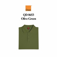 OREN SPORT QD0653 Olive Green Quick Dry Polo T-Shirt Unisex Sportswear Cool Fit Microfiber NTMY.os