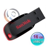 「阿秒市集」Sandisk 新帝 Cruzer Blade CZ50 【吊飾孔 免蓋 USB2.0】16G 隨身碟