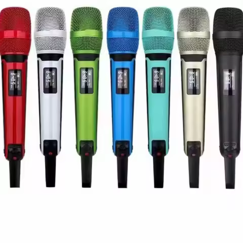 Single Receiver Double Handheld Microphone Multiple Colour High Quality SKM9000 UHF Professional Wir