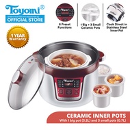 TOYOMI Stew / Slow Cooker / Double Boiler / Food Steamer 3.2L [Model: SC 3289] - 1 Year Warranty.