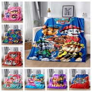 PAW Patrol Flannel Blanket Kids Cartoon Fleece Throw Blanket Soft Warm Aircon Blanket Portable Nap S