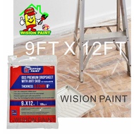 Nippon Paint Plastic Kain Canvas 003 Premium Dropsheet With Anti Skid 9ft x 12ft
