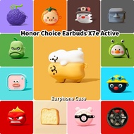 For Honor Choice Earbuds X7e Active Case Casing Soft Silicone Creative Cartoon Earphone Case NO.2