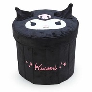 Japan Sanrio - Kuromi 日版 圓形 筒形 揭蓋 可折疊式 收納盒 收納箱 收納筒 家居 收納 酷洛米 庫洛米 可羅米 2021