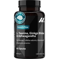L-Tea Amino Acid, Ginkgo |   Contains Centella Asiatica's Puzzle Medicine, Natural Caffeine, Vitamin