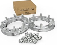 2 Pieces 1" 25mm Custom Wheel Spacers Adapters Bolt Pattern 8x6.5 to 8x6.5 14x1.5 Compatible for Che