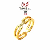 Wing Sing Cbr H Cincin Belah Rotan 5G Hermis Bajet Emas 916 / 916 5G Mini H Fesyen Budget Ring