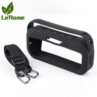 Leflame Silicone Case Portable Audio Cover With Shoulder Strap Compatible For Bose Soundlink Flex Bluetooth-compatible Speaker