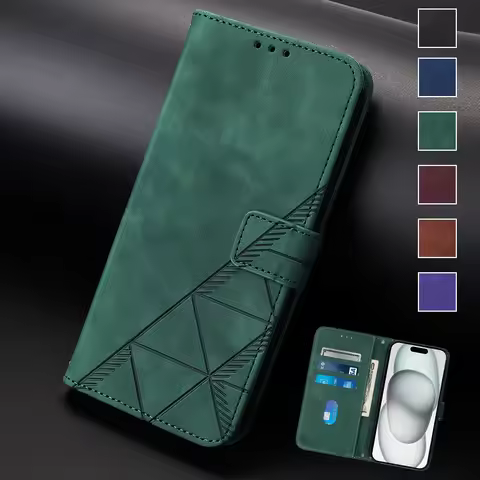 Skin Feel Line Flip Wallet Leather Phone Case For Huawei P20 P30 P40 P50 P60 Pura 70 Pro Lite Mate60