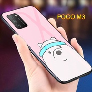 Softcase Glass Karakter POCO M3 - Case HP POCO M3 - Case XIAOMI - Kesing HP POCO M3 - Casing HP POCO
