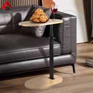 Couch Side Table 360° Rotating Sofa Side Table Height Adjustable End Table for Bed or Chair with Pho