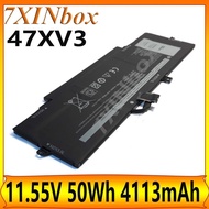 7XINbox 47XV3 11.55V 50Wh 4113mAh OEM Laptop Battery For Dell Latitude 9330 2-in-1 Serie Notebook V2