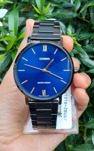 นาฬิกา Casio รุ่น MTP-VT01B-2B นาฬิกาผู้ชาย สายแสตนเลสสีดำ รุ่นใหม่ล่าสุด - ของแท้ 100% รับประกันสิน