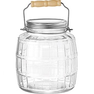 【Anchor Hocking】木柄玻璃密封罐(3785ml)  |  保鮮罐 咖啡罐 收納罐 零食罐 儲物罐