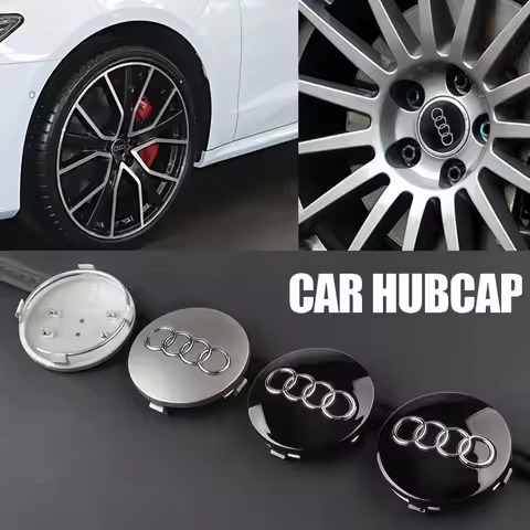 59mm Car Wheel Center Hub Caps Auto Accessories For Audi Q5 A5 A3 A4 B6 B7 8L RS RS3 RS4 RS5 RS6 R8 