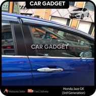 Honda Jazz Fit GK GK5 T5A 3rd Window Chrome Lining Full 2014 - 2025 Jazz GK Car Gadget Car Accessori