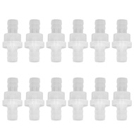 12PCS Aquarium Check Valve Ozone Resistance Oil Resistant One Way Air PP for Fish Tank Chemical Indu