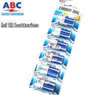 Batu Baterai ABC Kecil A3 Biru battery ABC AAA 1 Lusin 12 pcs