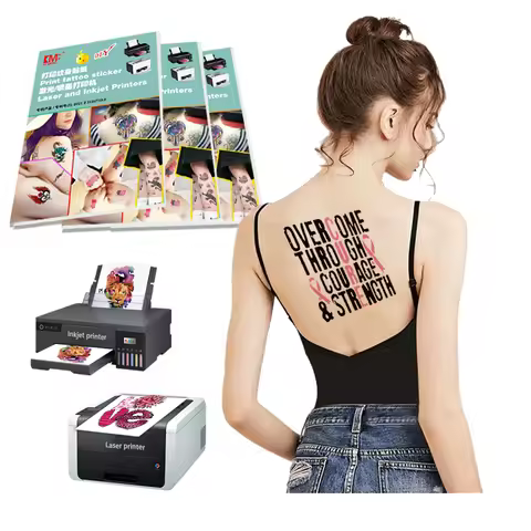 Print Your Own Temporary Tattoos Inkjet Laser A4 Blank Tattoo Papers Waterslide Tattoo Printable Dec
