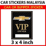 Car Sticker - Chevrolet VIP Owner