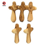 Wooden Crosses Charms Hand Held Crosses Holding Crosses Prayer Gift for Clutching
