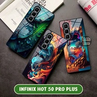 Infinix Hot 50 Pro Plus Case - Infinix Hot 50 Pro Plus Glass Softcase - Infinix Hot 50 Pro Plus Casi