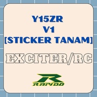 YAMAHA Y15 Y15ZR V1 EXCITER/RC RAPIDO COVERSET STANDARD  (STICKER TANAM/AIRBRUSH)