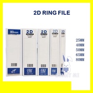 EAST FILE 2D WHITE RING FILE - 25MM / 40MM / 50MM / 65MM /80MM