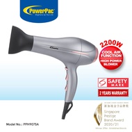 PowerPac DC High Speed Motor Hair Dryer with cool air, Professional Hair Dryer 2200W (PPH9075A)