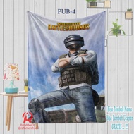 PUBG game character blanket - PUBG mobile - PUBG game custom blanket - PUBG - game - custom blanket
