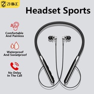 ZHIKE M28 Headset Bluetooth headphones menggantung Leher dengan Penyerapan Magnetik Pita Penahan Keringat microphone   cipung earphone bluetooth earbud untuk apel earphone wireless bass Earphones
