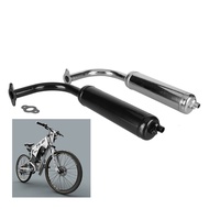 Pipe Exhaust Muffler Motorcycle Slip on Universal Pipe for 80cc 60cc 49cc 50cc Electric Bicycle Engi