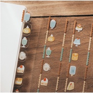 Right Hand Superman Eating Tea/Transparent Month Index Sticker