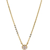 14K Gold Necklace Moissanite Clavicle Chain Fine Jewelry